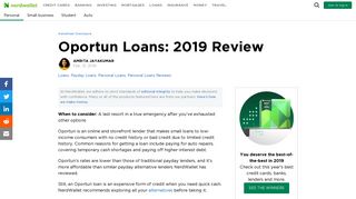 Oportun Loans: 2019 Review - NerdWallet