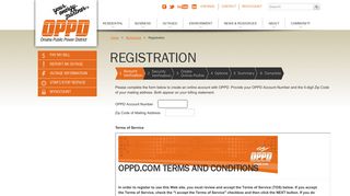 Registration - Omaha Public Power District - OPPD