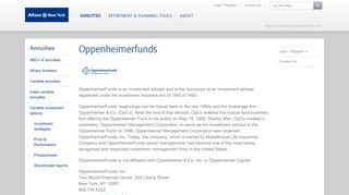 Allianz Life | Oppenheimerfunds