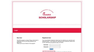 Chick-fil-A Team Member Scholarship Opportunity - Login