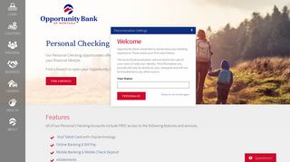 Personal Checking - Opportunity Bank (Helena, MT)