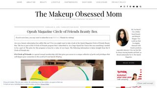 Oprah Magazine Circle of Friends Beauty Box - The Makeup ...