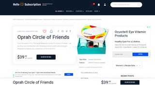 Oprah Circle of Friends - Hello Subscription
