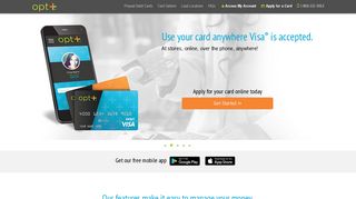 Prepaid Debit Card from Opt+
