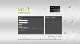 Opt+ MasterCard® Prepaid Card