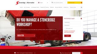 Workshop login || Stoneridge Electronics