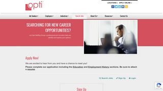 Opti Staffing | My Profile