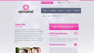 OpticalTel | Support & Customer Service