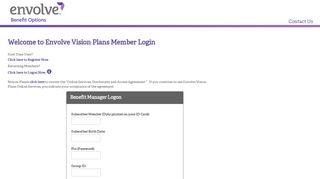 Envolve Vision Plans Member Login