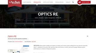 Optics RE - OutBack Power Inc