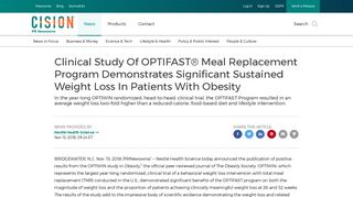 Clinical Study Of OPTIFAST® Meal Replacement Program ...