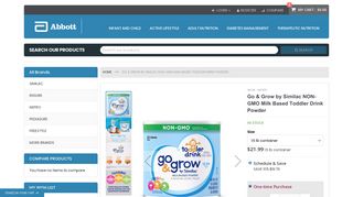 Similac Go & Grow Milk-Based Toddler Drink Powder /1.5 lb can