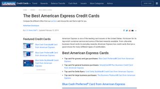 The Best American Express Credit Cards of 2018 | U.S. News
