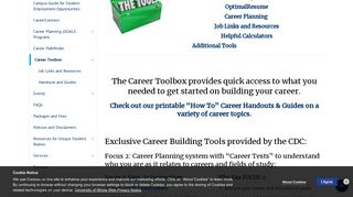 Career Toolbox – Career Development Center - University of Illinois ...