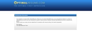 Optimal Resume | Resumes, Cover Letters, Portfolio, Skills ...