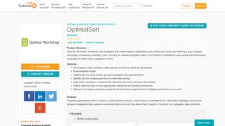 OptimalSort | Optimal Workshop | CabinetM