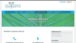Member Services - Alliance Secondary Health