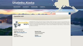 OptimERA WiFi | City of Unalaska - International Port of Dutch Harbor