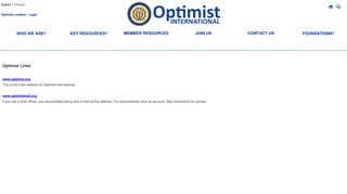 Optimist Leaders - Optimist International - Optimist International