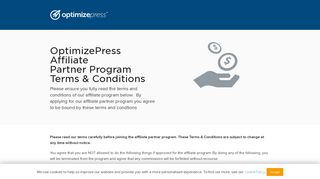 OptimizePress Affiliate Partner Program Terms & Conditions