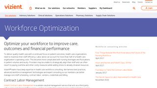 Workforce Optimization - Vizient