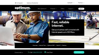 Optimum Online for Business | Optimum Business