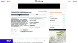 Optimum HealthCare Inc.: Private Company Information - Bloomberg