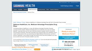 Optimum HealthCare, Inc. Medicare Advantage Plans with Part D ...