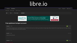 Free optimum hotspot account - Libre Boards