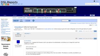 [OOL] Can't log into router - OptimumOnline | DSLReports Forums
