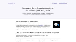 How to access your Optonline.net email account using IMAP - Mailspring