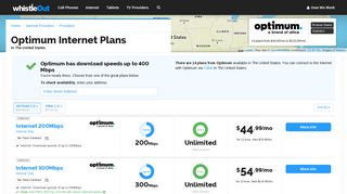 Optimum Internet Plans & Availability - Compare 14+ Plans starting at ...