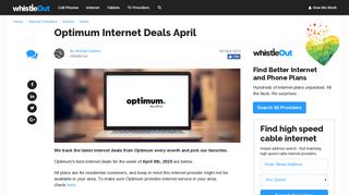 Optimum Internet Deals February | WhistleOut