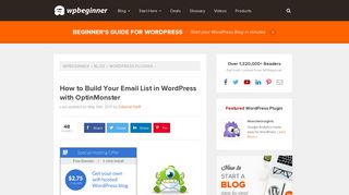 How to Build Your Email List in WordPress with OptinMonster