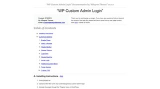 WP Custom Admin Login - 8Degree Themes