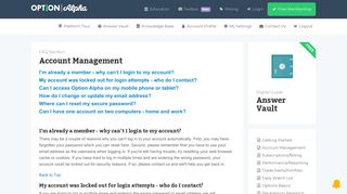 Account Management | Option Alpha