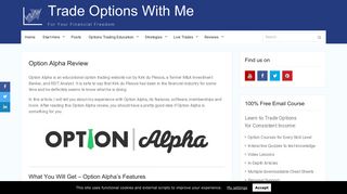 Option Alpha Review - Truth Revealed | Trade Options With Me