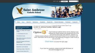 Current St. Ambrose Families: OptionC Login - Saint Ambrose ...