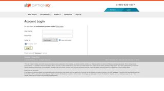 OptionIQ Trading - Account Login