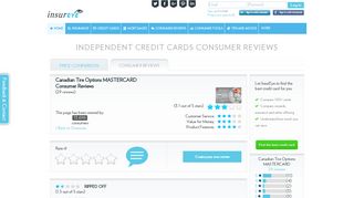 Canadian Tire Options MASTERCARD | Reviews shared by Canadians