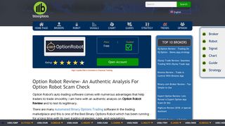 Option Robot Review: Authentic Analysis For Scam Check - Binoption