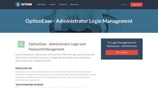 OptionEase - Administrator Login Management - Team Password ...