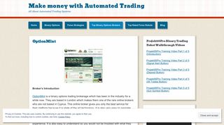 OptionMint | Make money with Automated Trading