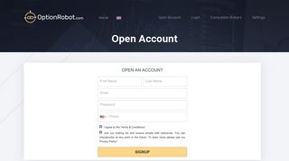 Binary Option Robot Open Account - OptionRobot.com