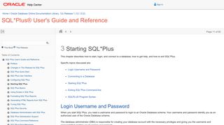 Starting SQL*Plus - Oracle Docs