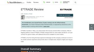 E*TRADE Review | StockBrokers.com