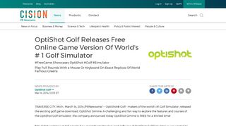 OptiShot Golf Releases Free Online Game Version Of World's # 1 Golf ...