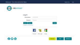 Login to MyAccount - MyAccount - Your online service from Optivo