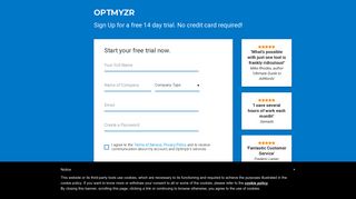Sign Up - Optmyzr Google Ads Solutions and Tools