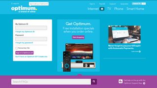 Optimum | TV, Phone and Internet Support Home
